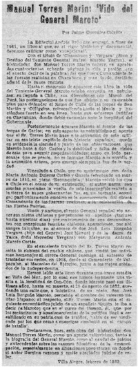 Manuel Torres Marín: "vida del general Maroto"