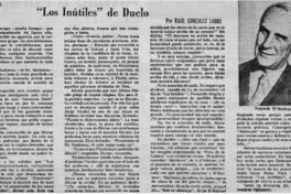 "Los inútiles" de duelo