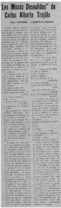 "Las musas desvalidas"