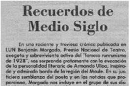 Recuerdos de medio siglo