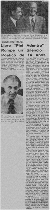 Libro "piel adentro" rompe un silencio poético de 14 años.