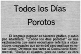 Todos los días porotos