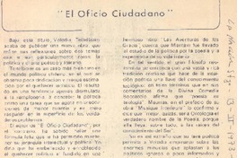 El oficio ciudadano"