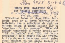 Hijo del salitre.