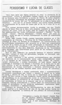 Periodismo y lucha de clases