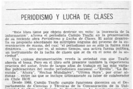 Periodismo y lucha de clases