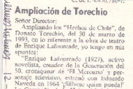 Ampliación de Torechio