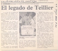 El legado de Teillier.