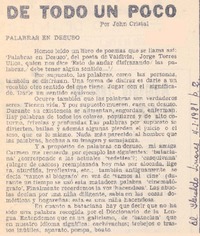 Una necesidad en la literatura del trabajo.