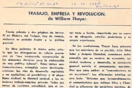 Trabajo, empresa y revolución.