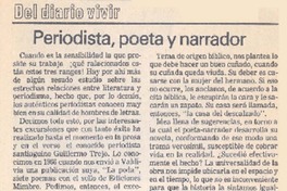 Periodista, poeta y narrador