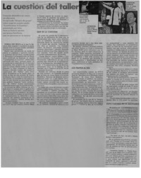 La Cuestión del taller.