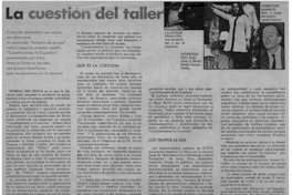 La Cuestión del taller.