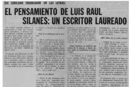 El pensamiento de Luis Raúl Silanes : [entrevistas]