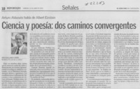 Ciencia y poesís, dos caminos convergentes