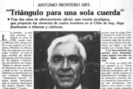 "Triángulo para una sola cuerda" : [entrevistas]