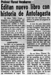 Editan nuevo libro con historia de Antofagasta.