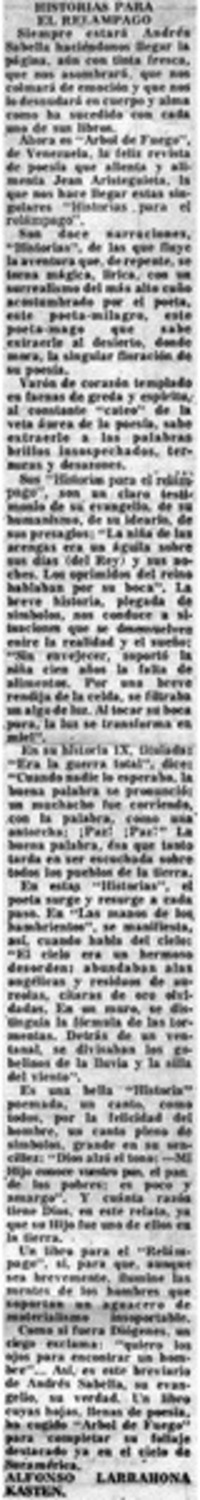 Historias para el relámpago