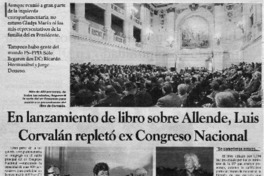 En lanzamiento de libro sobre Allende Luis Corvalán repletó ex Congreso Nacional.