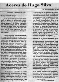 Acerca de Hugo Silva.