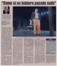 Como si no hubiera pasado nada"