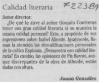 Calidad literaria