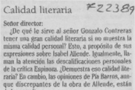 Calidad literaria