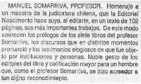 Manuel Somarriva, profesor