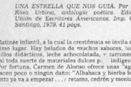 Una estrella que nos guía.