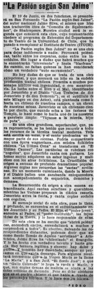 La pasión según san Jaime