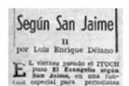 Según san Jaime