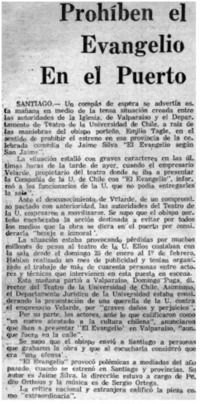 Prohíben el evangelio en el puerto.