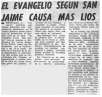 El evangelio según san Jaime causa más líos.