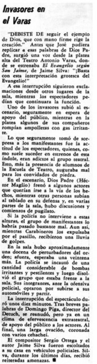 Invasores en el Varas.