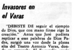 Invasores en el Varas.