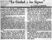La ciudad y los signos"
