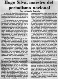 Hugo Silva, maestro del periodismo nacional