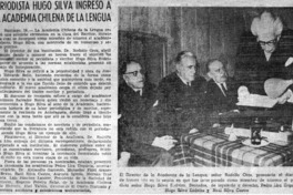 Periodista Hugo Silva ingresó a la Academia Chilena de la Lengua.