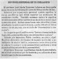Esfuerzo editorial de un chillanejo