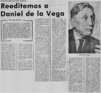 Reeditemos a Daniel de la Vega
