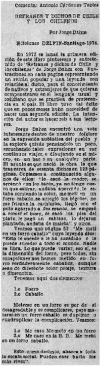 Refranes y dichos de Chile y los chilenos