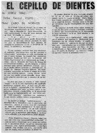 El cepillo de dientes