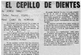 El cepillo de dientes