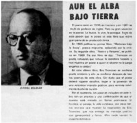 Aún el alba bajo tierra