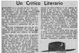 Un crítico literario