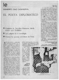 El poeta diplomático.