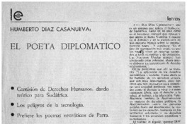 El poeta diplomático.
