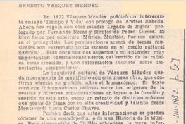 Ernesto Vásquez Méndez