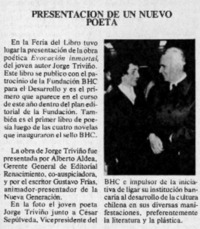 Presentación de un nuevo poeta.