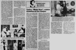 Teatro: "Mama Rosa" crónica dramática en tres tiempos